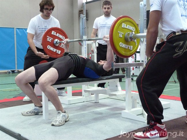 GABRIELE FIOLETTI - 1° PANCA - 105 KG