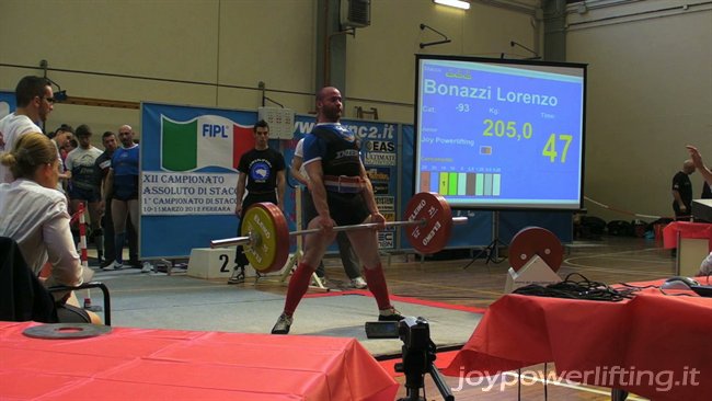 LORENZO BONAZZI - 3° STACCO - 205 KG