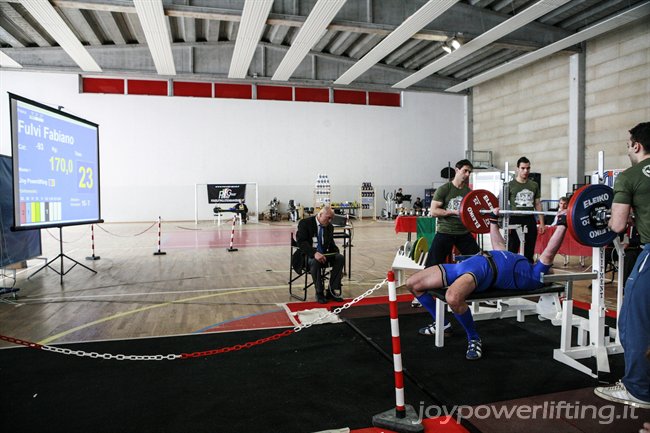 FABIANO FULVI - 1° BENCH PRESS - 170 KG