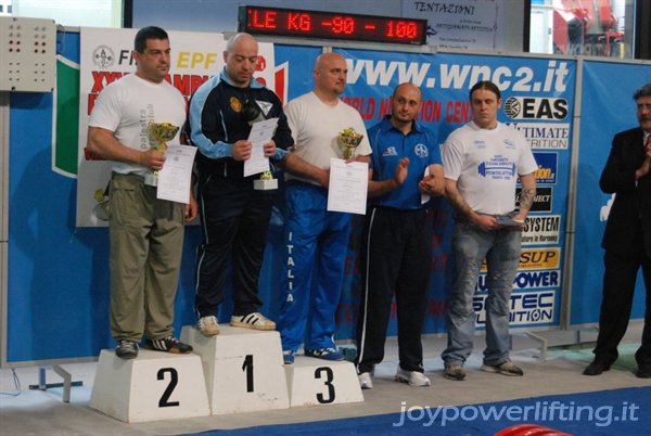 PREMIAZIONE CATEGORIA MASCHILE -100 KG