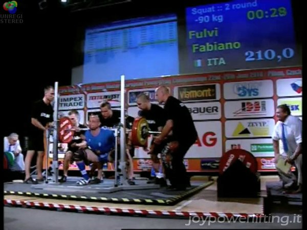 IN PEDANA - FABIANO FULVI - 2° SQUAT - 210 KG