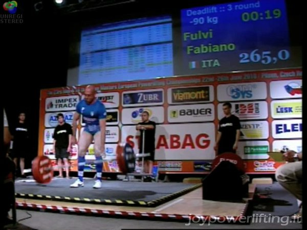 IN PEDANA - FABIANO FULVI - 3° STACCO (N) - 265 KG