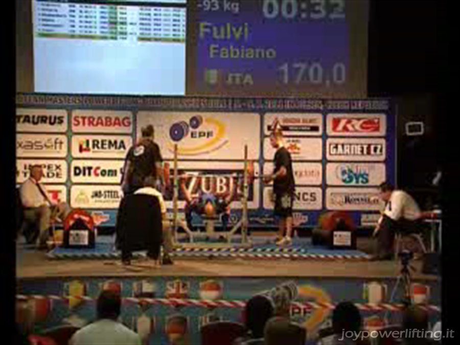 FABIANO FULVI - PANCA 170 KG