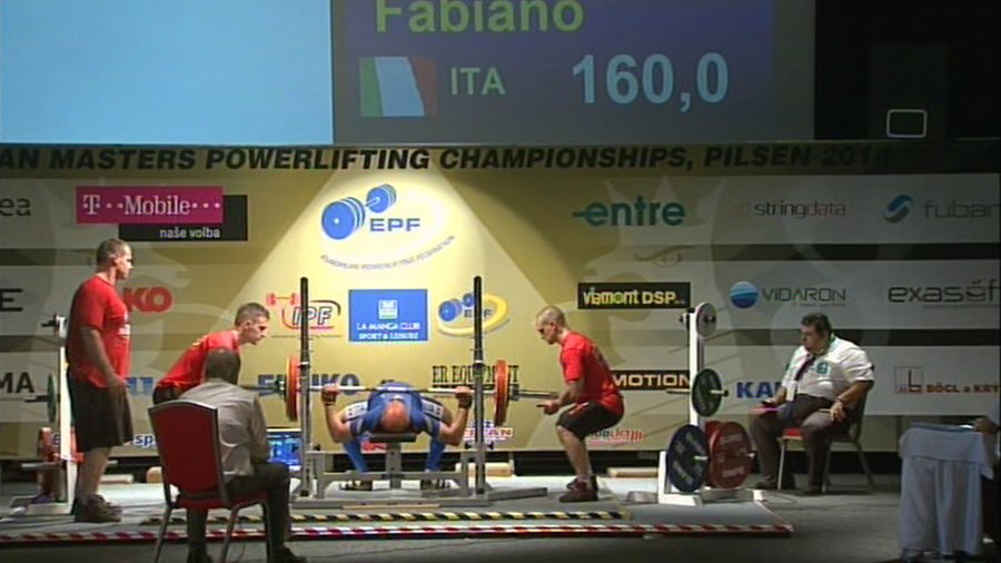 FABIANO FULVI - 1° BENCH PRESS - 160 KG