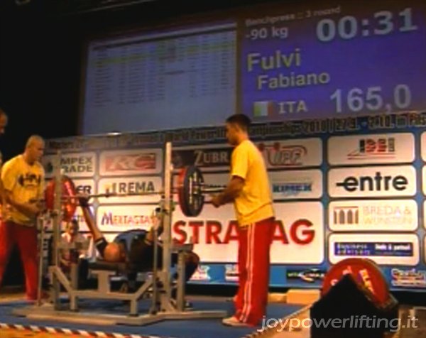 IN PEDANA - FABIANO FULVI - 3° PANCA - 165 KG