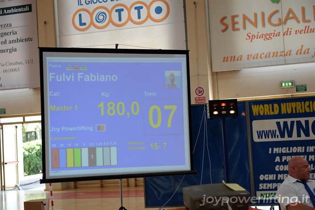 FABIANO FULVI - 3° PANCA - 180 KG