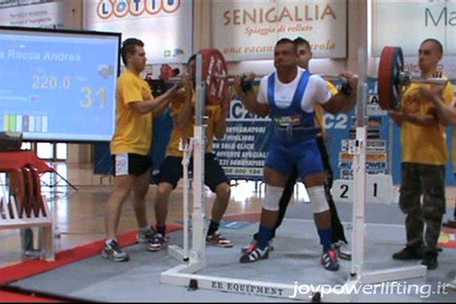 ANDREA LA ROCCA - 2° SQUAT - 220 KG