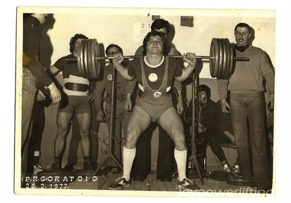 1977 - Gara promozionale - Pisa - Squat 190 kg